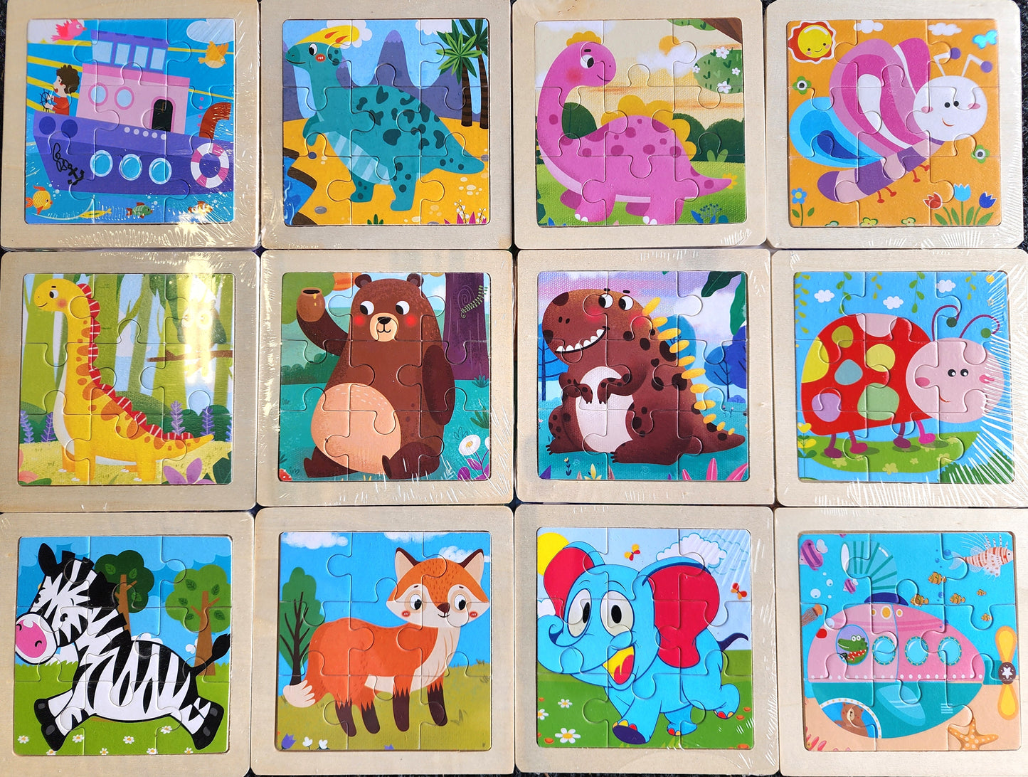 5x Random Wooden Jigsaw Puzzle – Animal Jigsaw Puzzle – Kids Puzzle