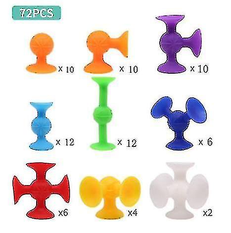 Suction Toys 72pcs