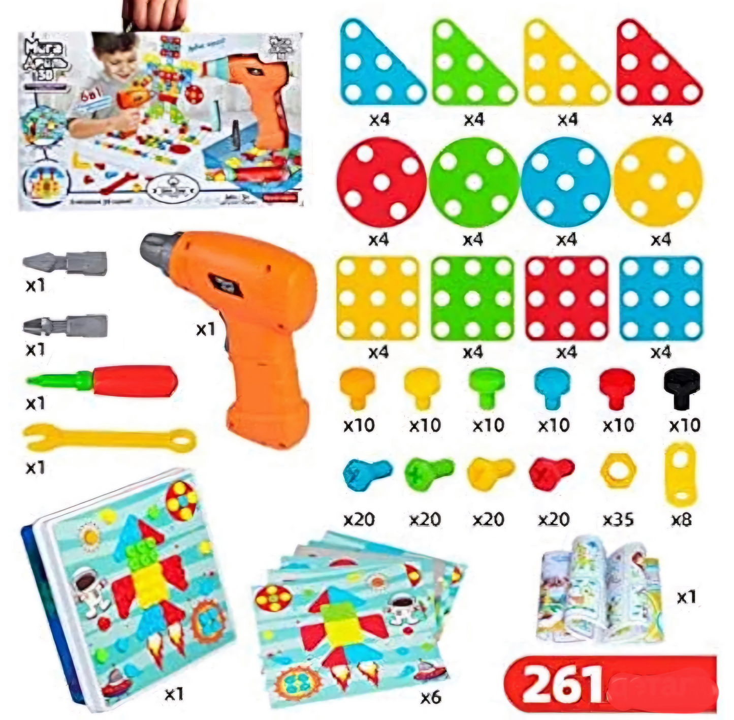 Creative Drill Toy - STEM drilling toy