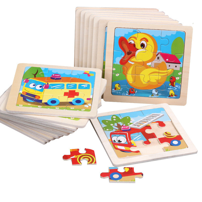 5x Random Wooden Jigsaw Puzzle – Animal Jigsaw Puzzle – Kids Puzzle