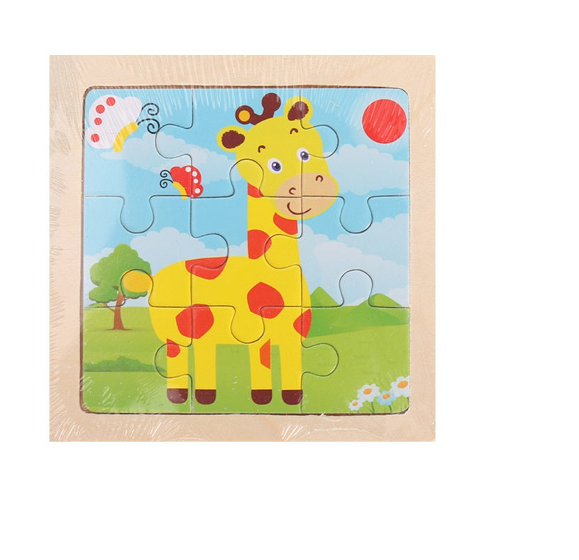 5x Random Wooden Jigsaw Puzzle – Animal Jigsaw Puzzle – Kids Puzzle