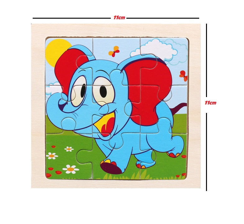 5x Random Wooden Jigsaw Puzzle – Animal Jigsaw Puzzle – Kids Puzzle