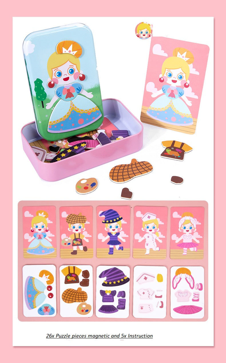 Magnetic Dress-up Puzzle – Girl Character Toy