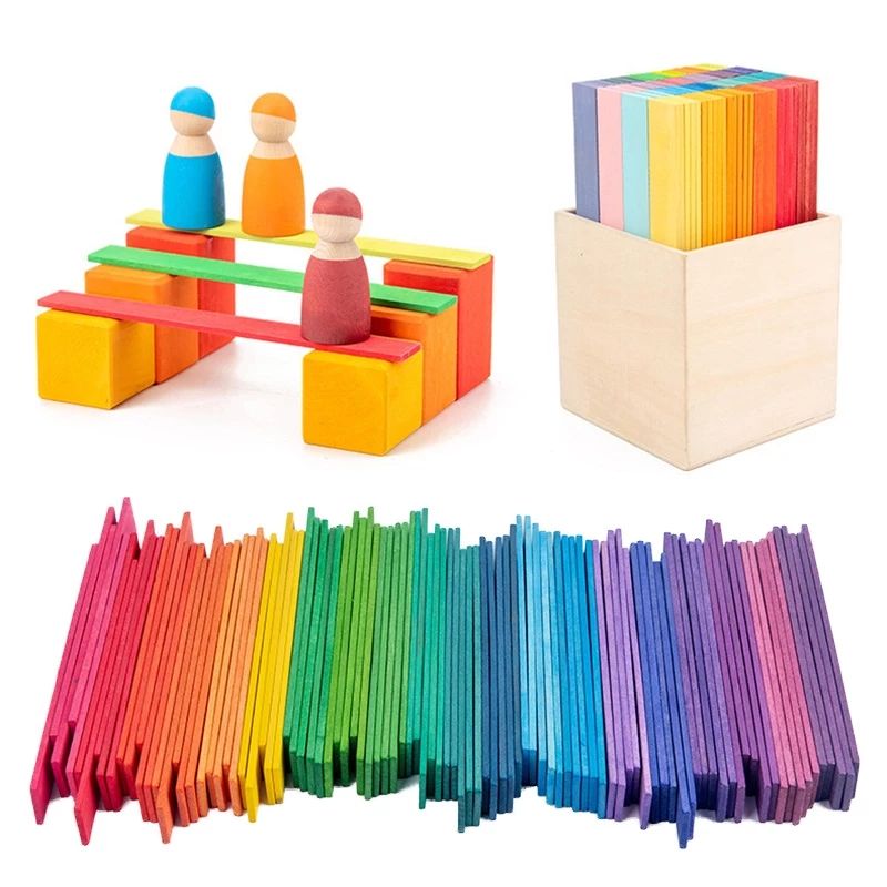 Rainbow Building Sticks